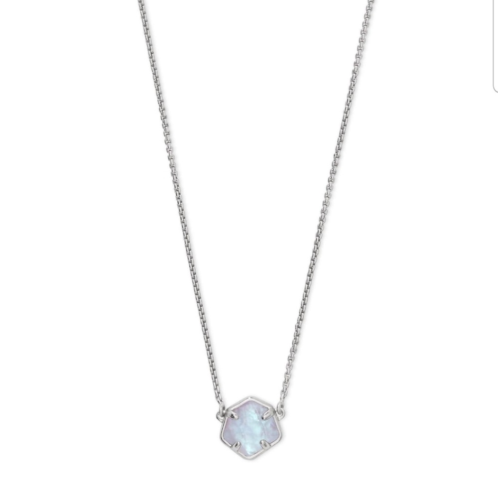 Jaxon Pendant Necklace Amathyst Dichroic Glass